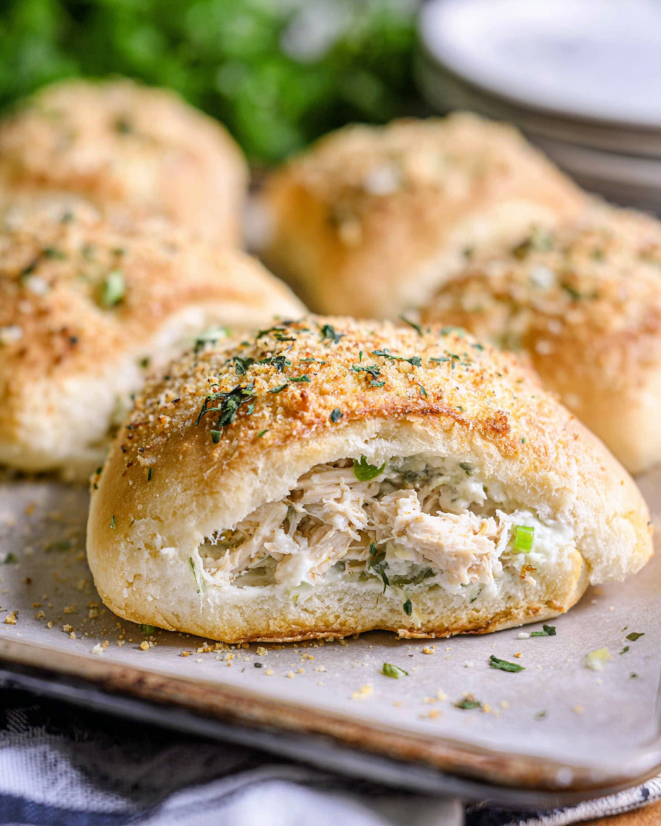 Garlic Herb Chicken Pillows