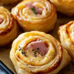 Ham and Cheese Puff Pastry Pinwheels