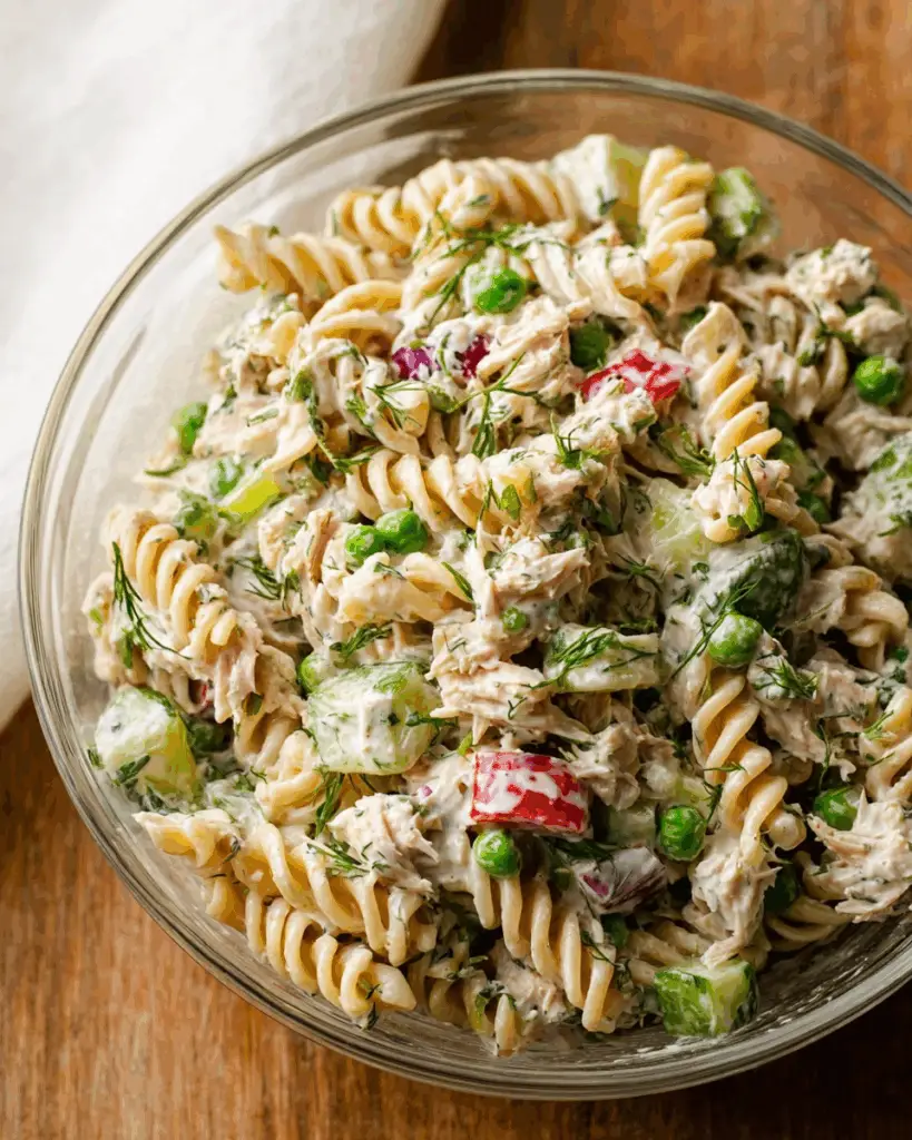 Creamy Healthy Tuna Pasta Salad