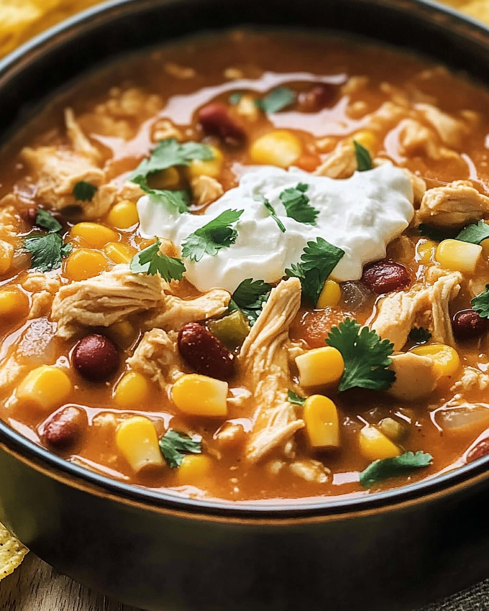 Slow Cooker Cream Cheese Crack Chicken Chili