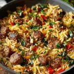 One-Pan Italian Sausage Orzo
