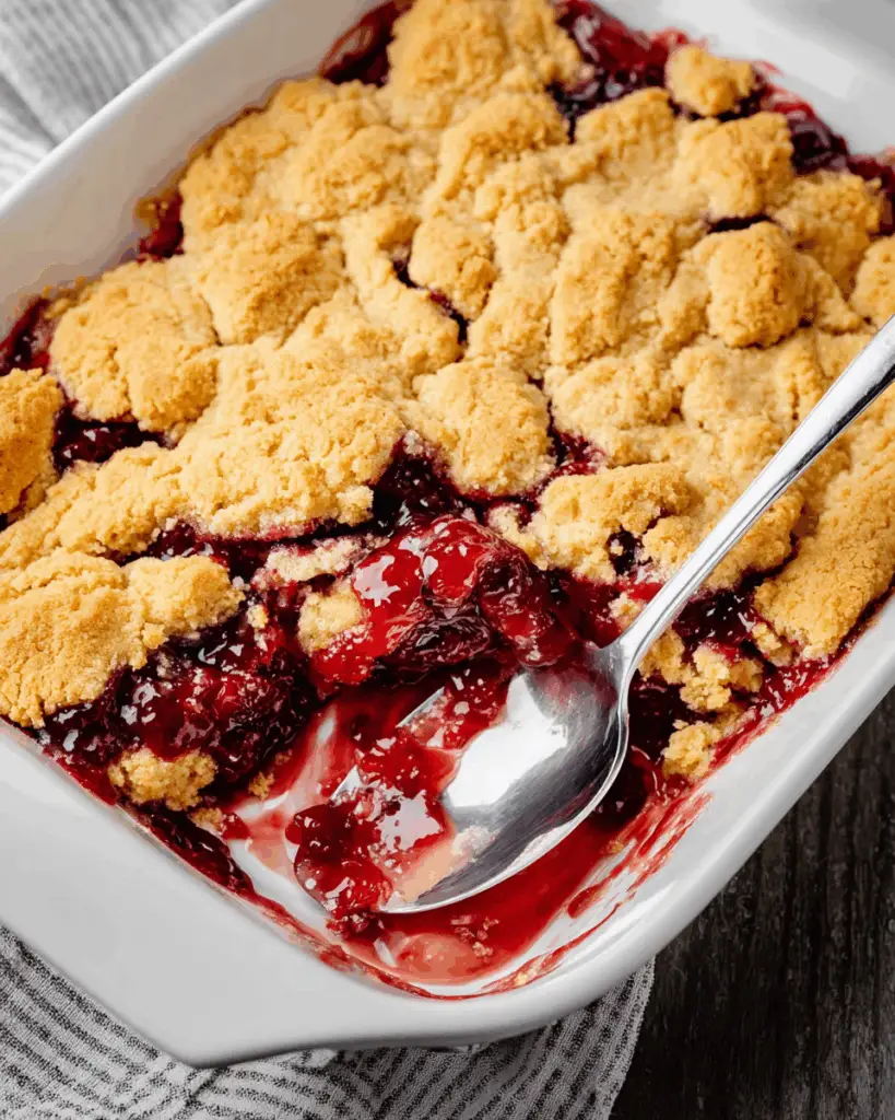 Peanut Butter and Jelly Cobbler