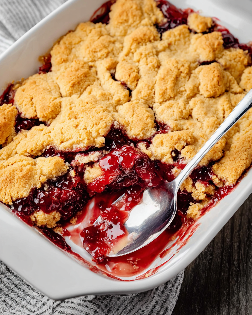 Peanut Butter and Jelly Cobbler