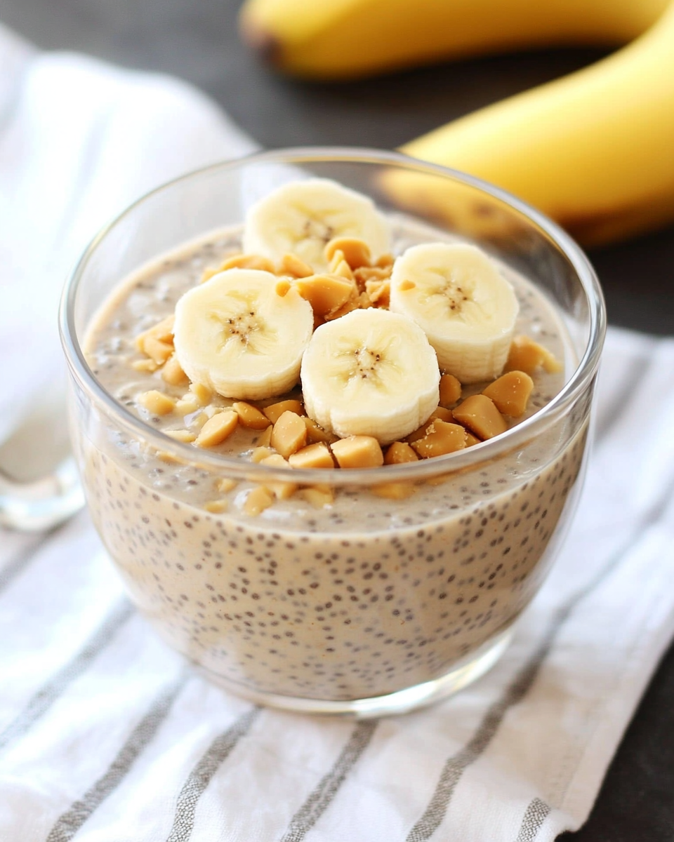Banana Peanut Butter Chia Seed Pudding