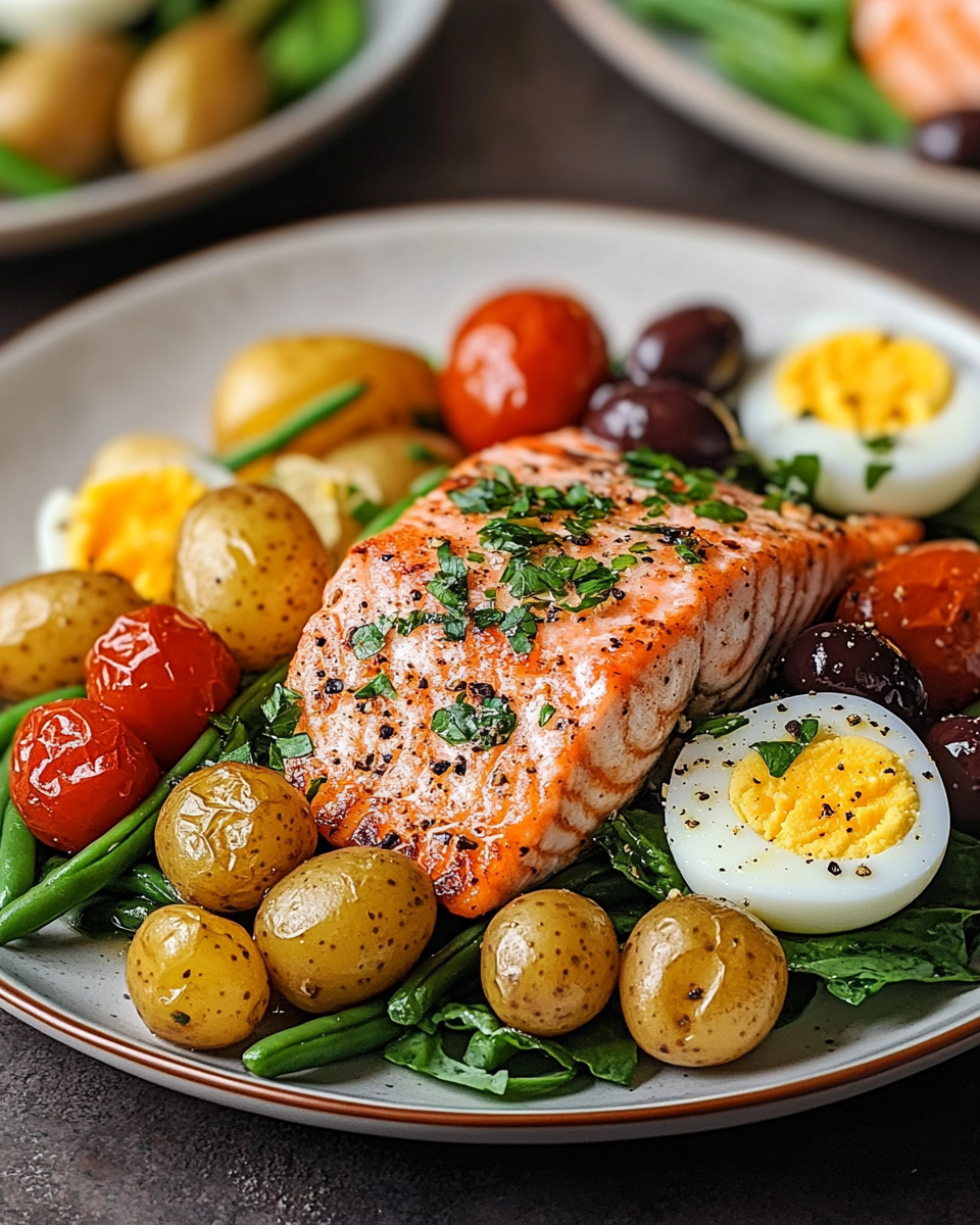 Roasted Salmon Niçoise Salad