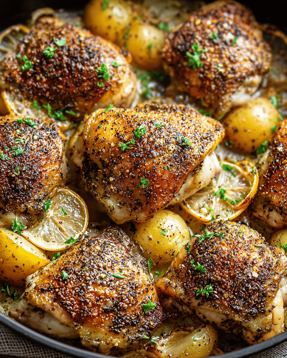 Roasted Zaatar Chicken Thighs