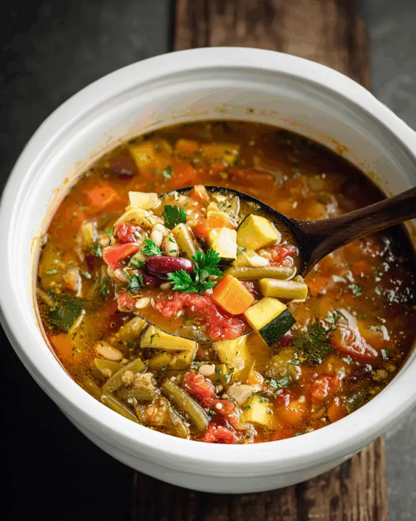 Slow Cooker Minestrone Soup