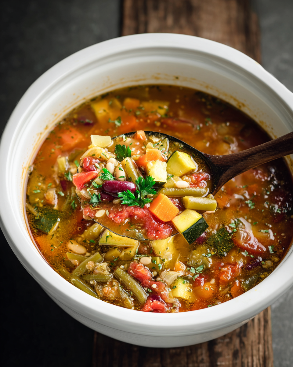 Slow Cooker Minestrone Soup