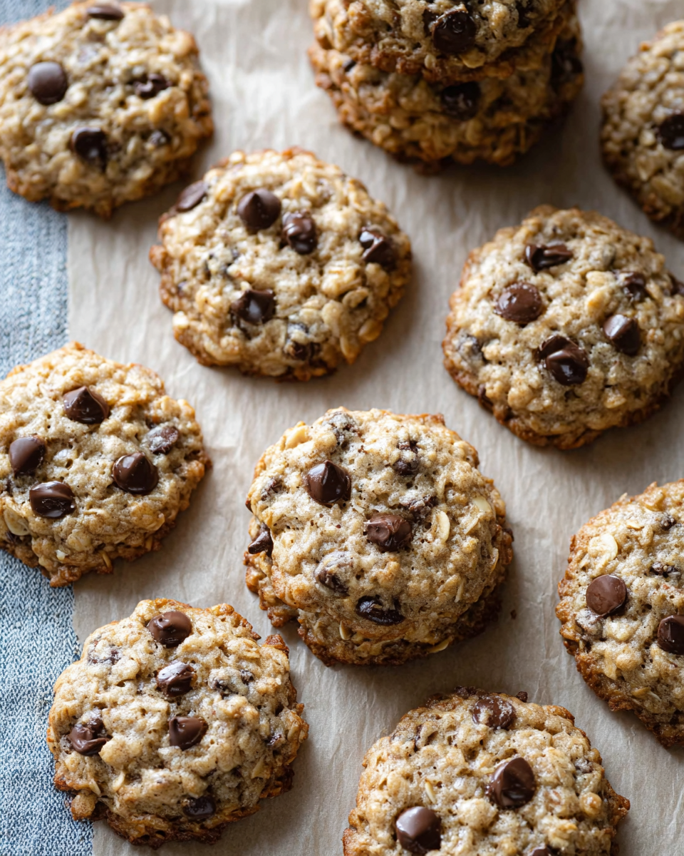 Soft Oatmeal Chocolate Chip Cookies