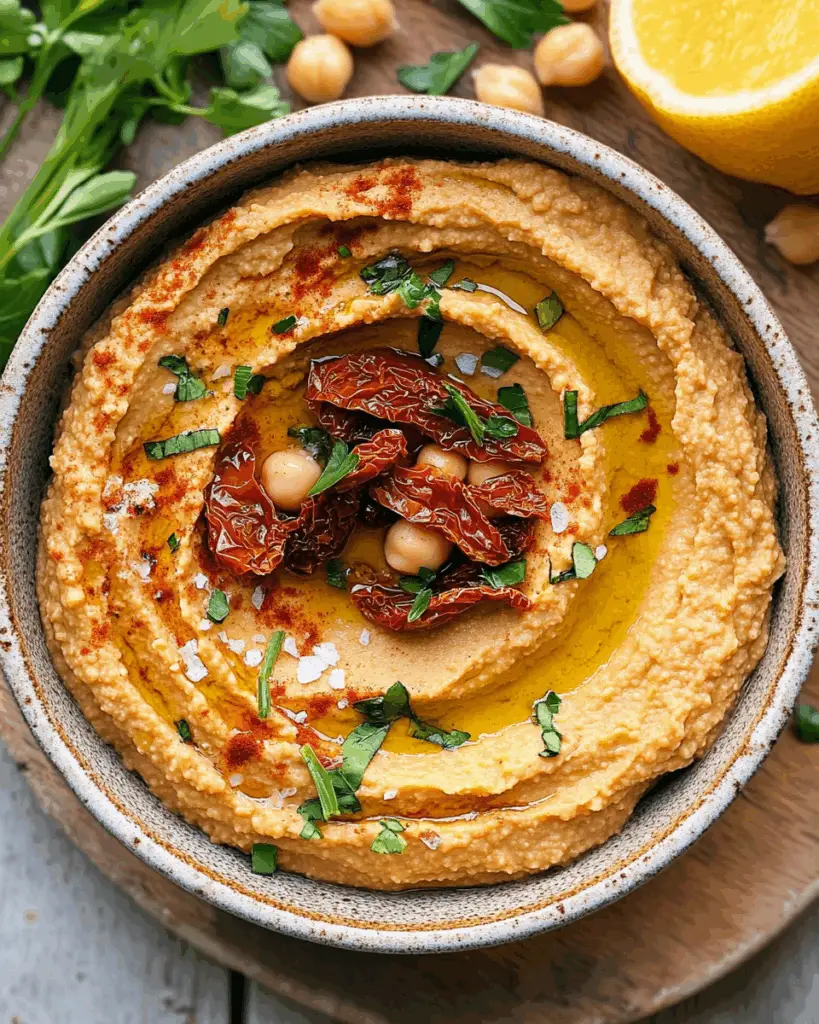Sun-Dried Tomato Hummus