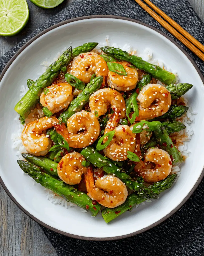 Sweet Chili Shrimp and Asparagus Stir-Fry