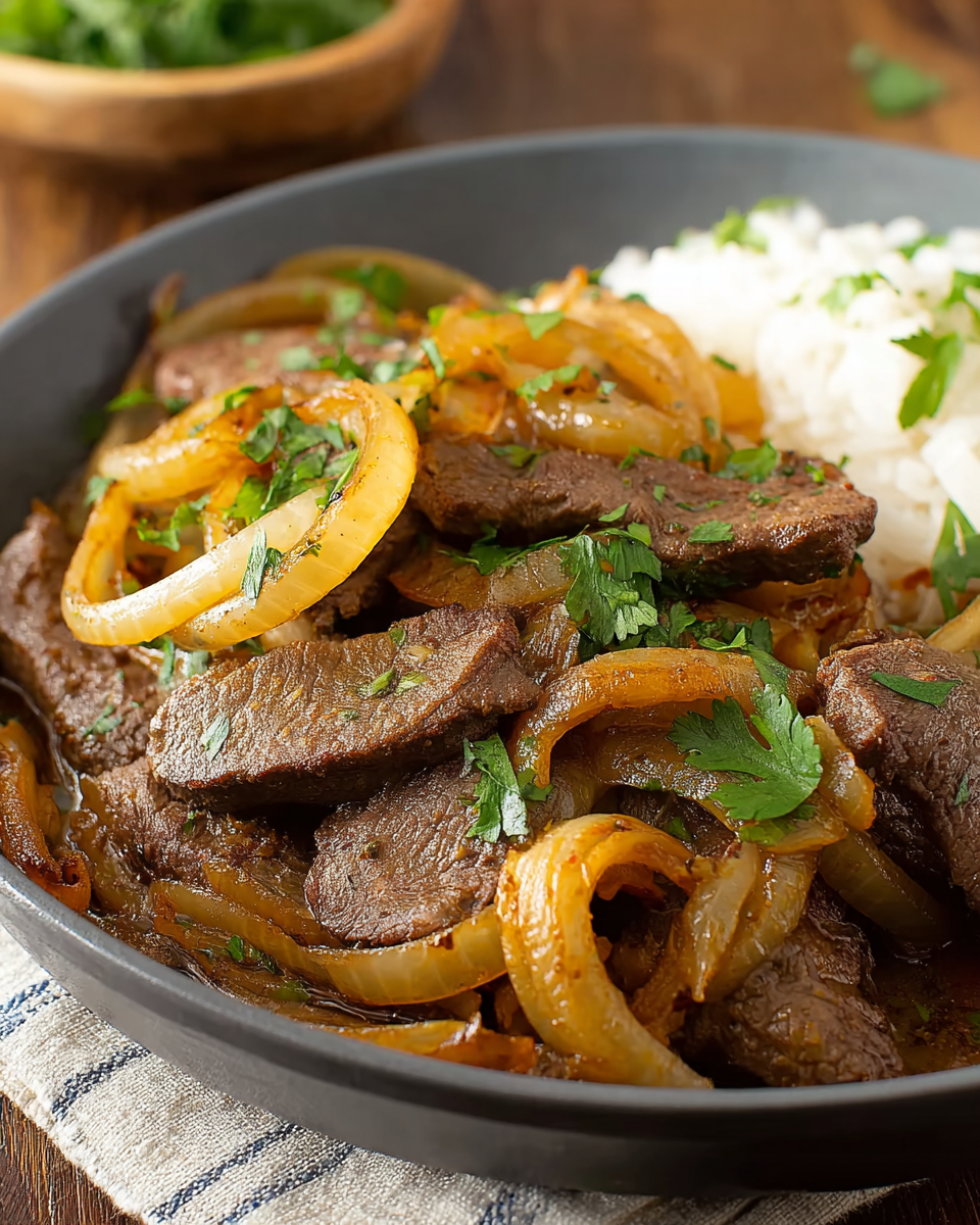 Venezuelan Liver and Onions
