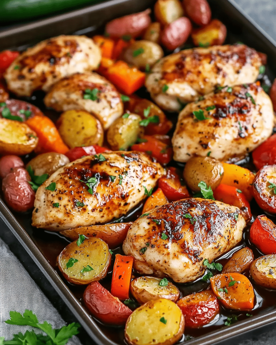 Balsamic Glazed Chicken and Veggies