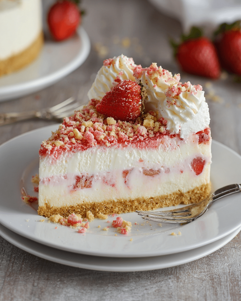 Strawberry Crunch Cheesecake