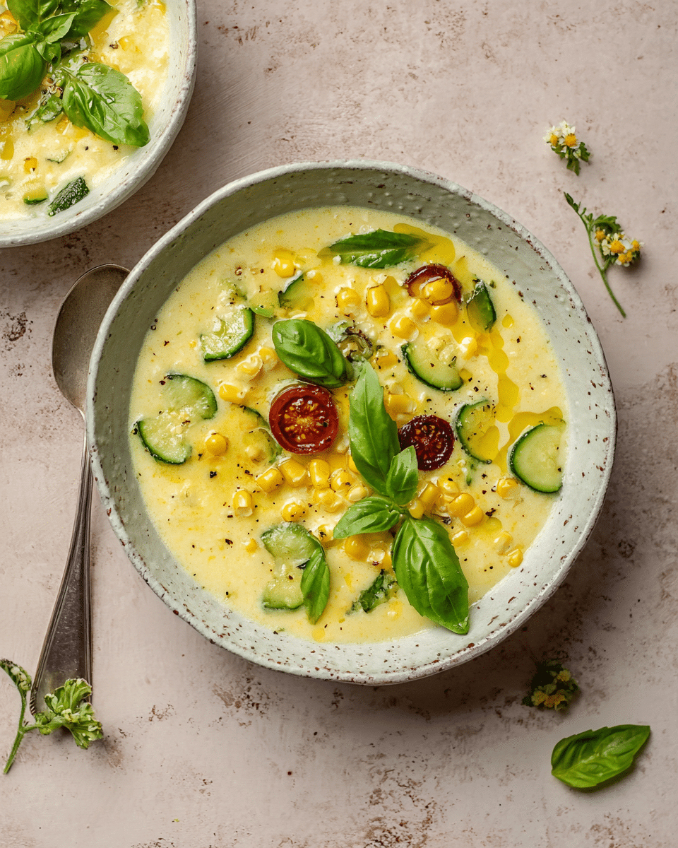 Summer Sweet Corn Gazpacho