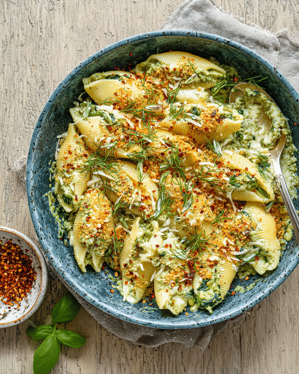 Pesto Unstuffed Shells
