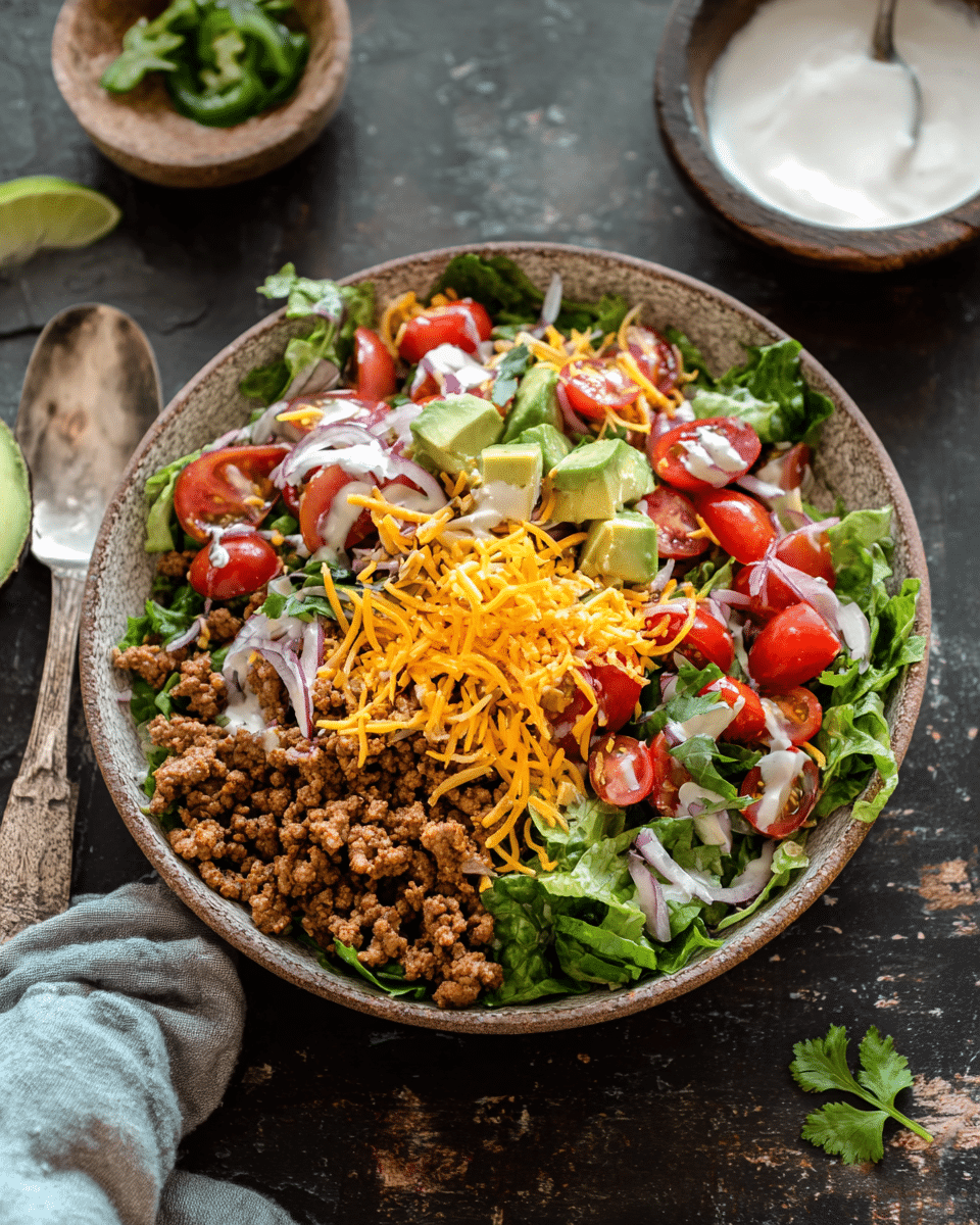 Turkey Taco Salad Bowl