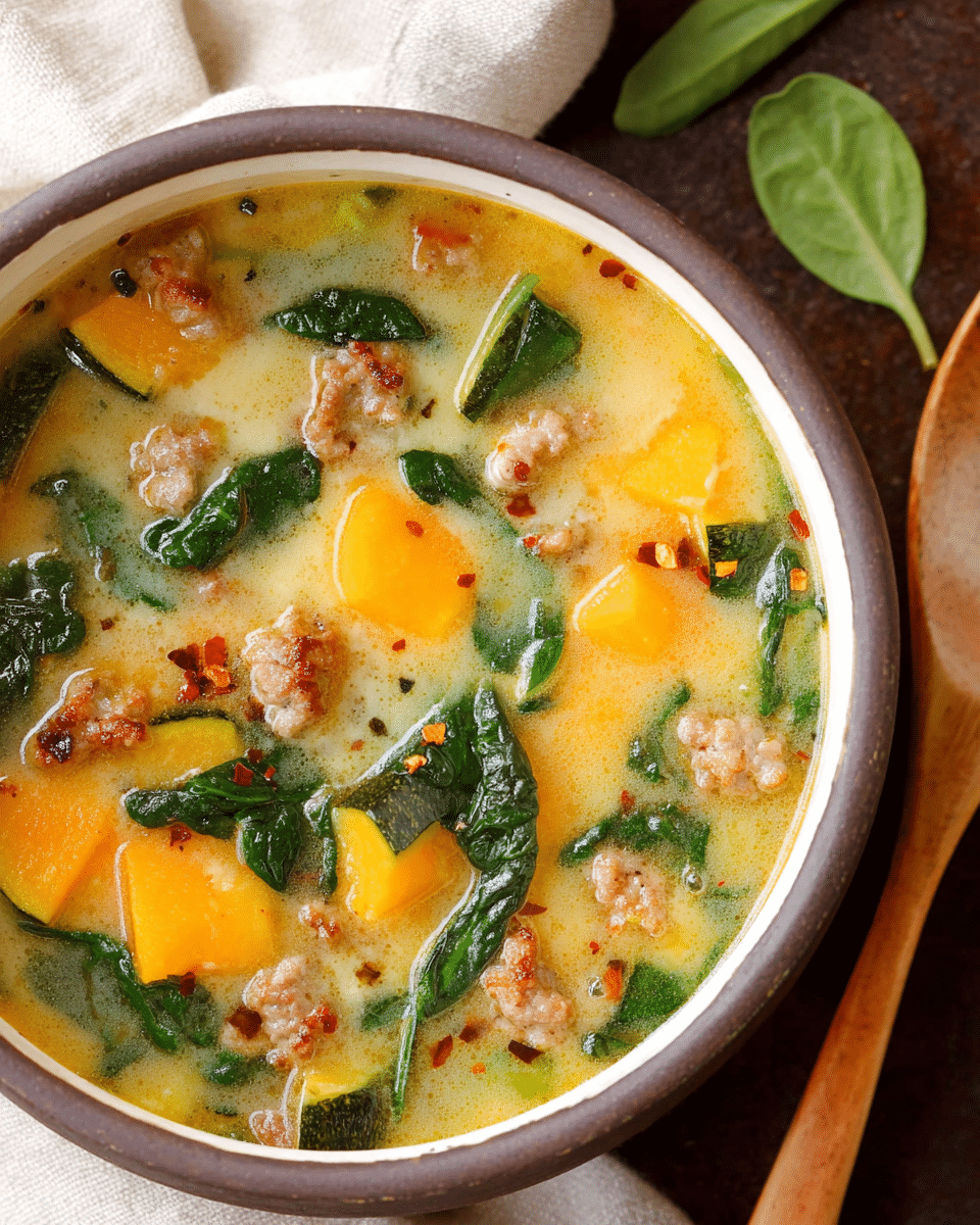 Sausage Squash Soup