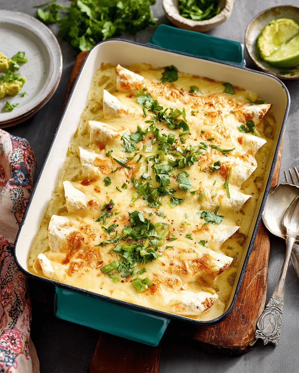 White Chicken Enchiladas