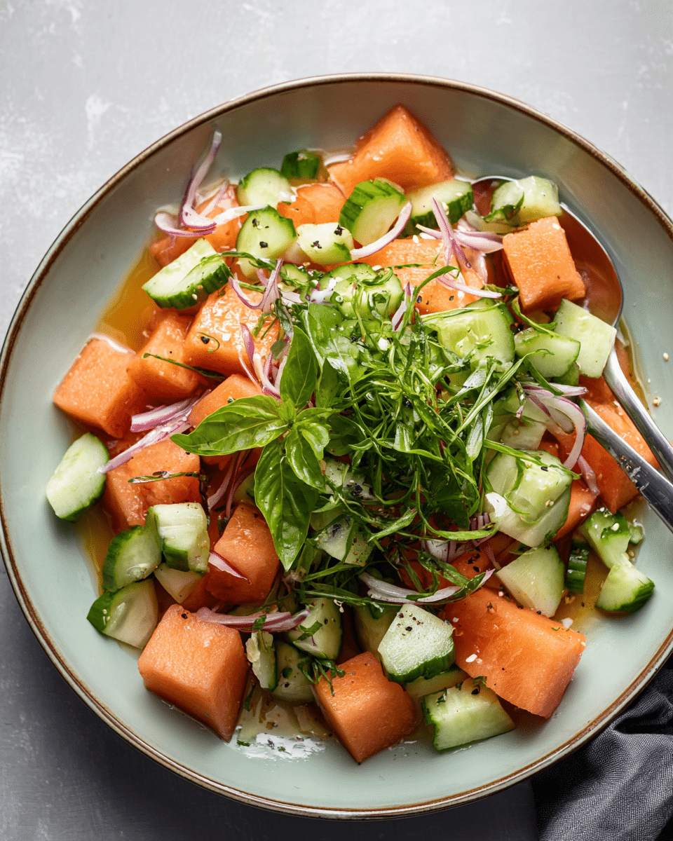 Cucumber Melon Salad
