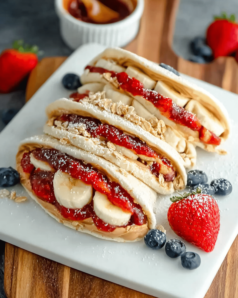 Peanut Butter and Jelly Tacos