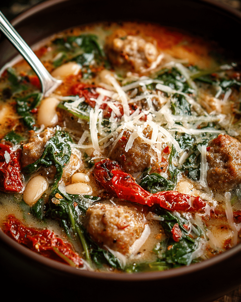 Crockpot Tuscan Sausage Soup