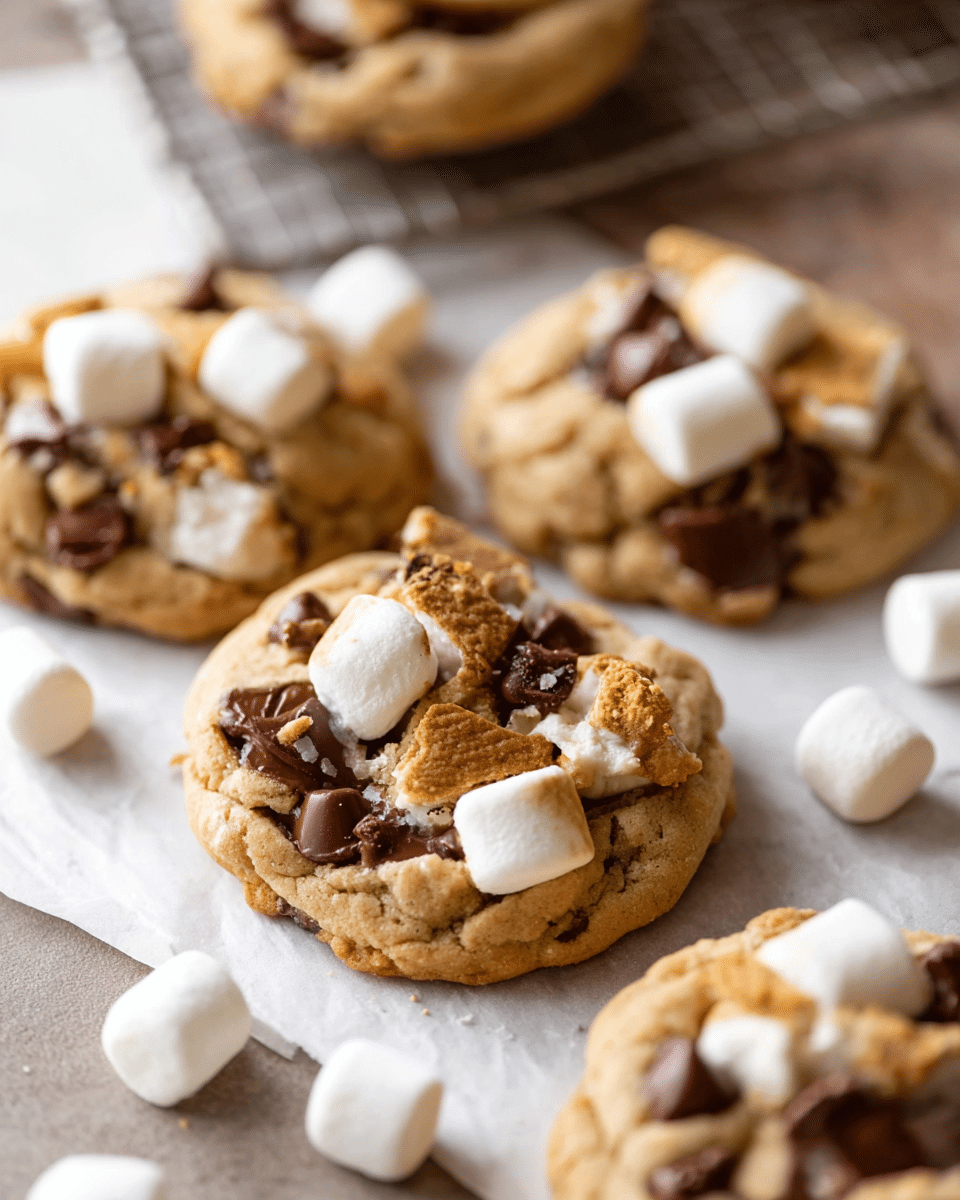 Chocolate Chip S’mores Cookies