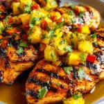 Grilled Mango Pineapple Chicken