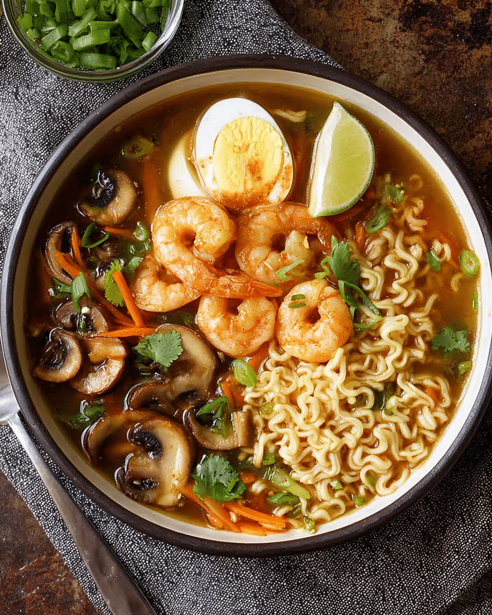 Easy Shrimp Ramen Soup