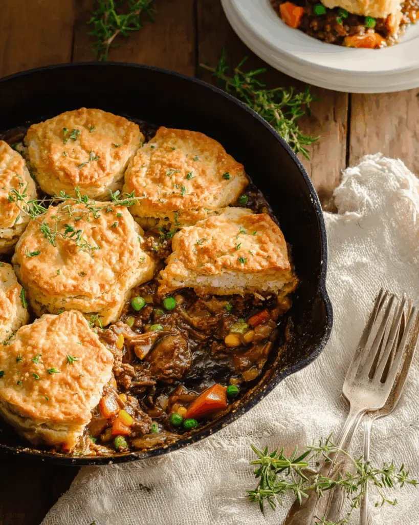 Skillet Beef Pot Pie