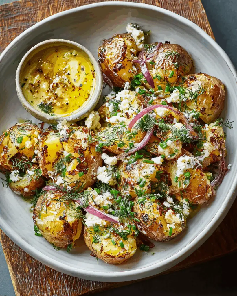 Crispy Smashed Potato Salad