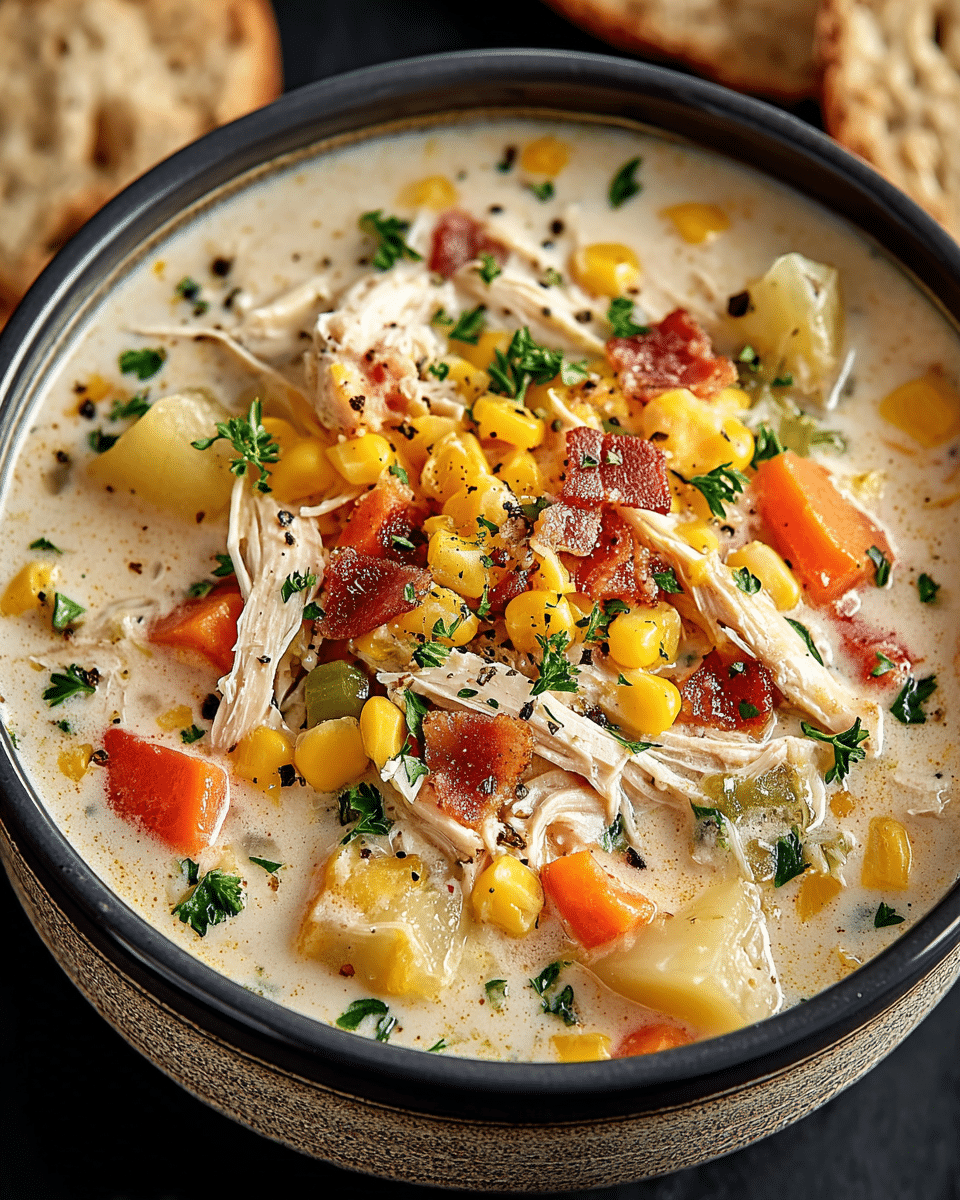 Crockpot Chicken Corn Chowder