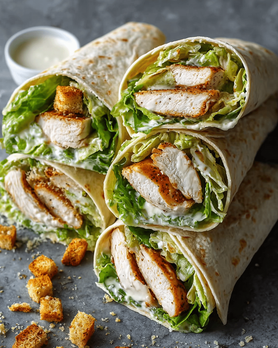 Chicken Caesar Wraps