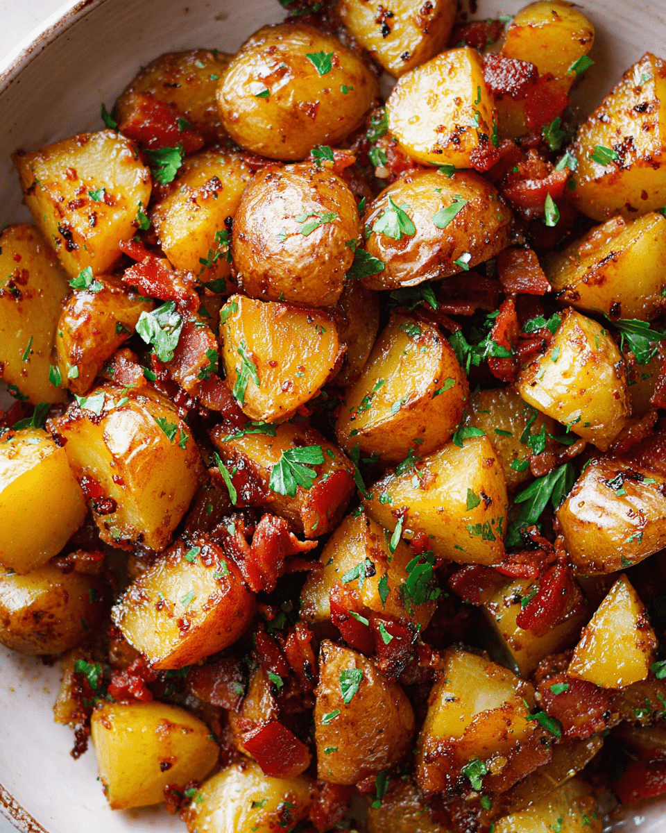Honey Bacon Roasted Potatoes