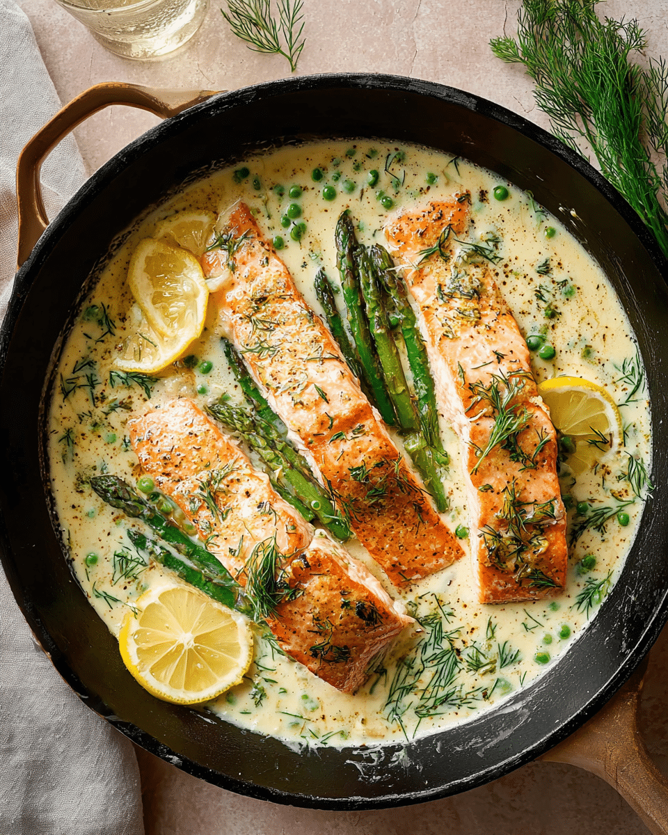 Creamy Spring Salmon