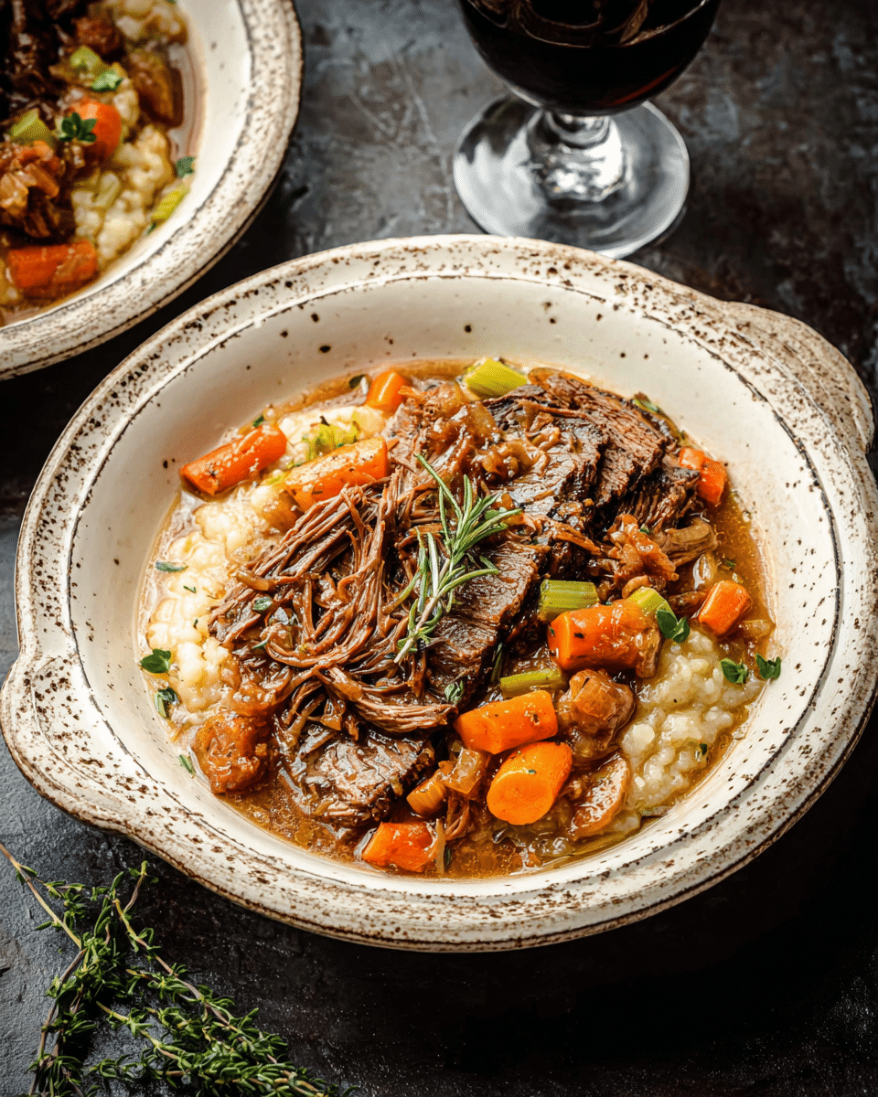 Red Wine Braised Beef Brisket