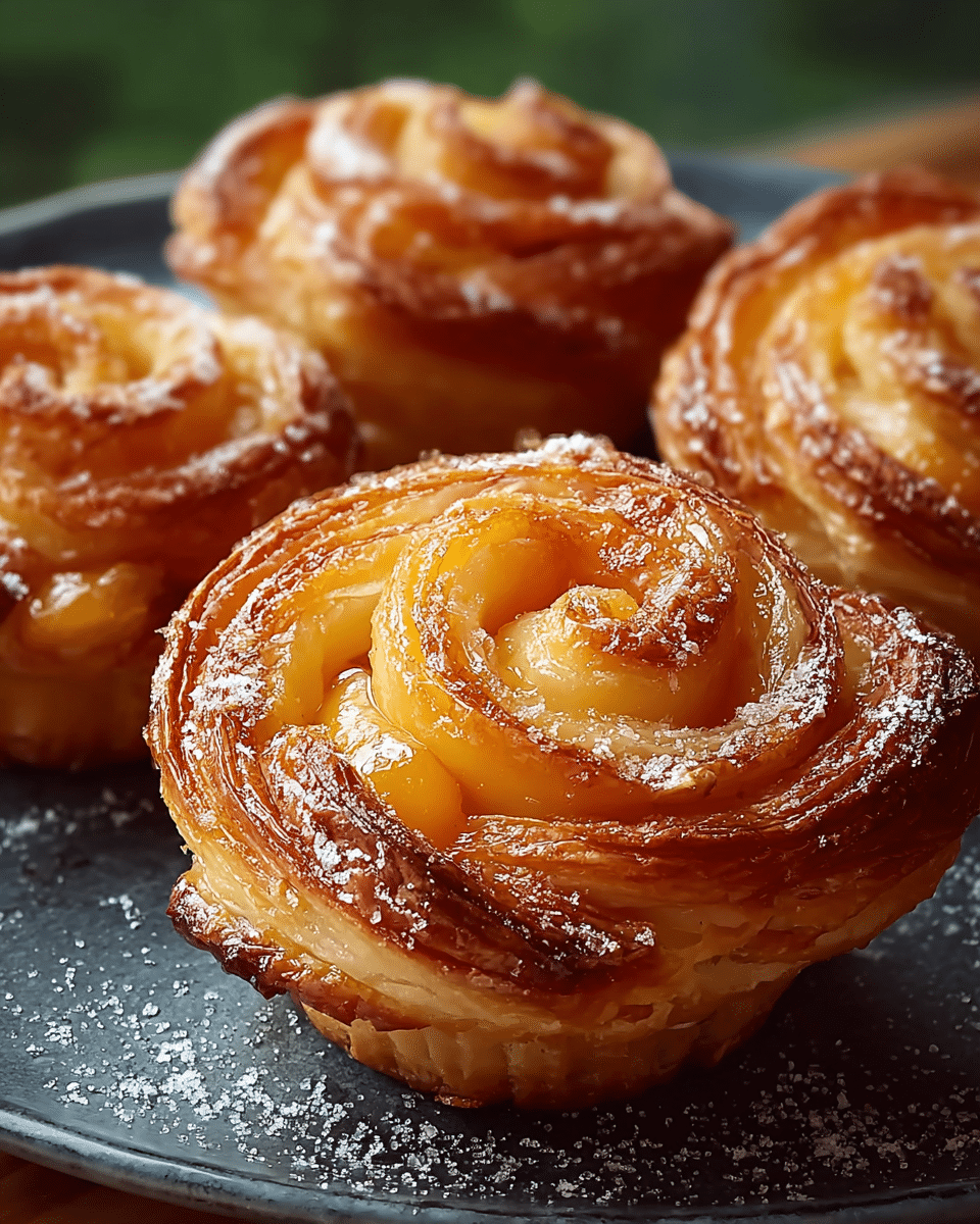 Peach Pie Cruffins