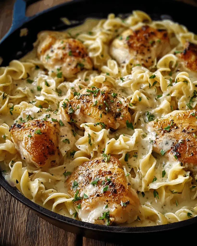Creamy One‑Pan Chicken & Buttered Noodles