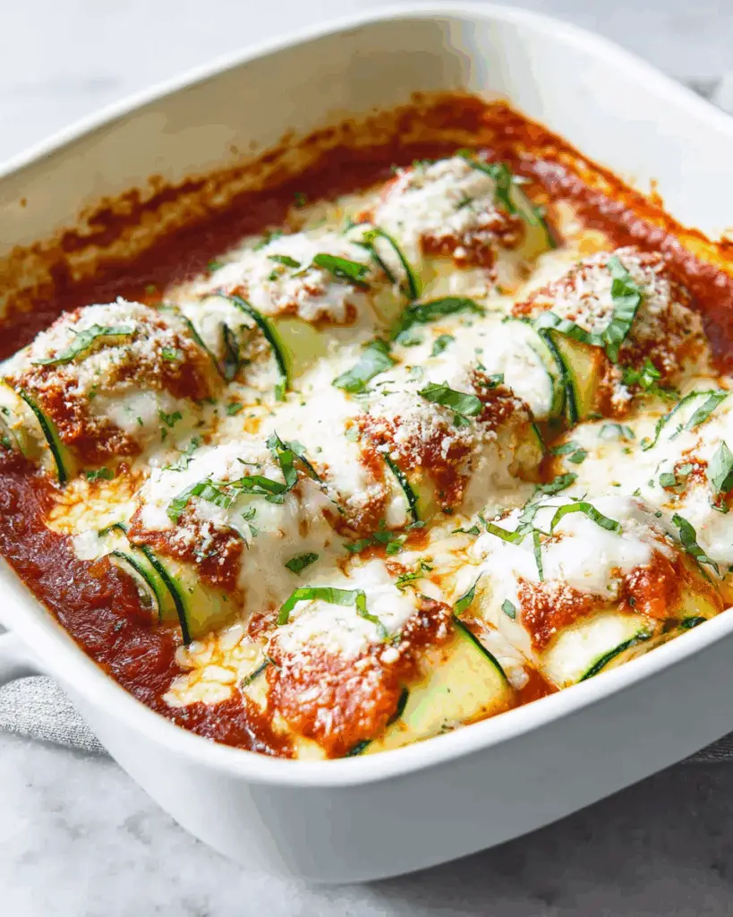 Zucchini Lasagna Roll-Ups