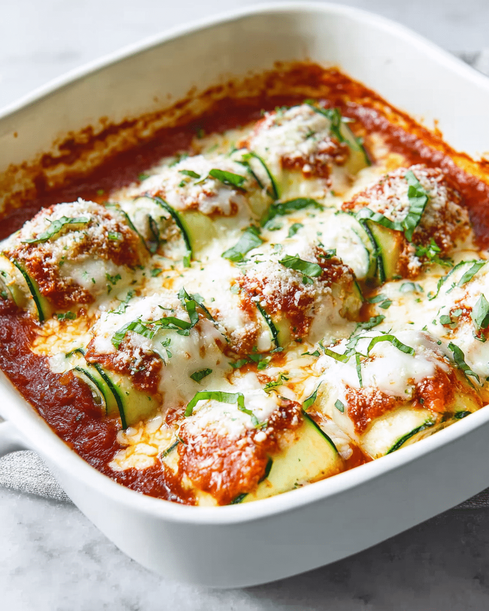 Zucchini Lasagna Roll-Ups