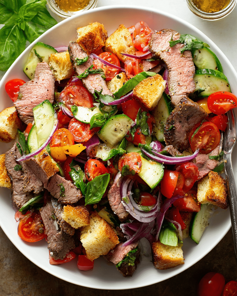 Grilled Steak Panzanella Salad