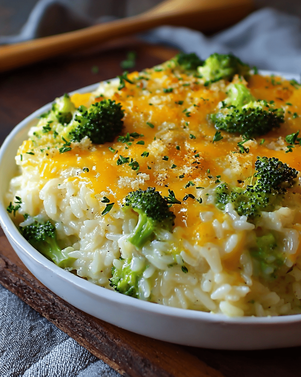Cheesy Broccoli Rice Casserole