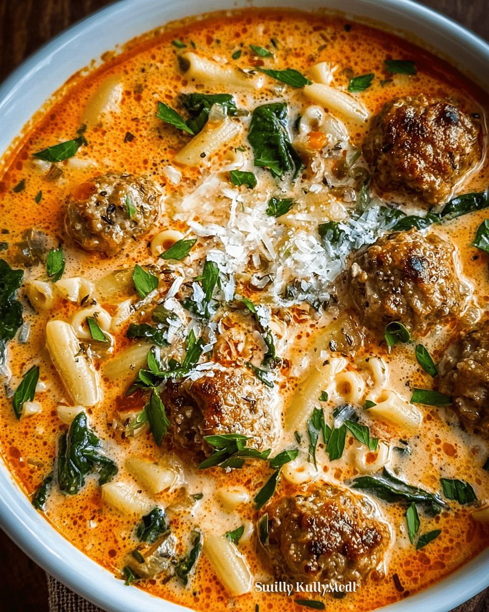 Creamy Italian Meatball Soup