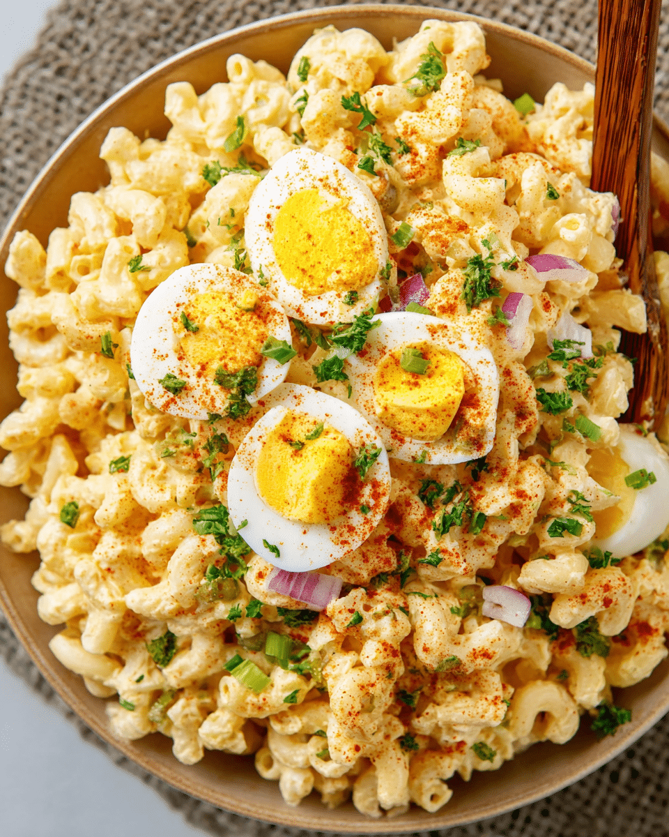 Deviled Egg Pasta Salad