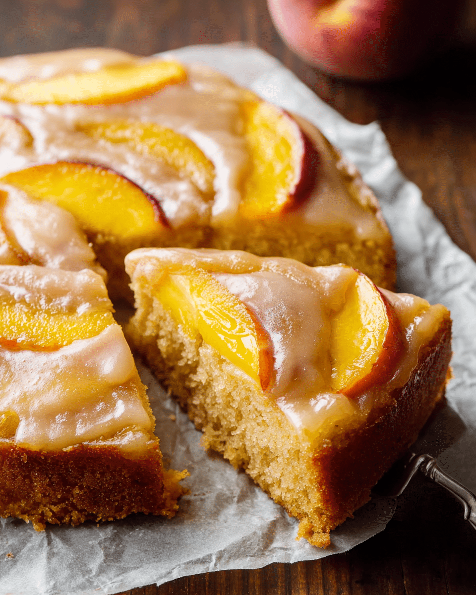 Brown Sugar Peach Cake