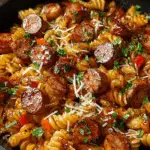 Spicy Honey BBQ Sausage Pasta