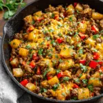 Mexican Ground Beef and Potato Skillet