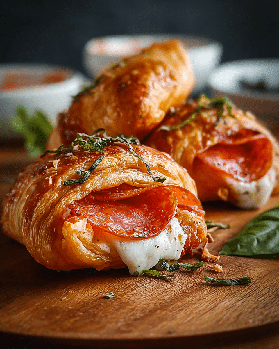 Mozzarella Pepperoni Croissant Rolls