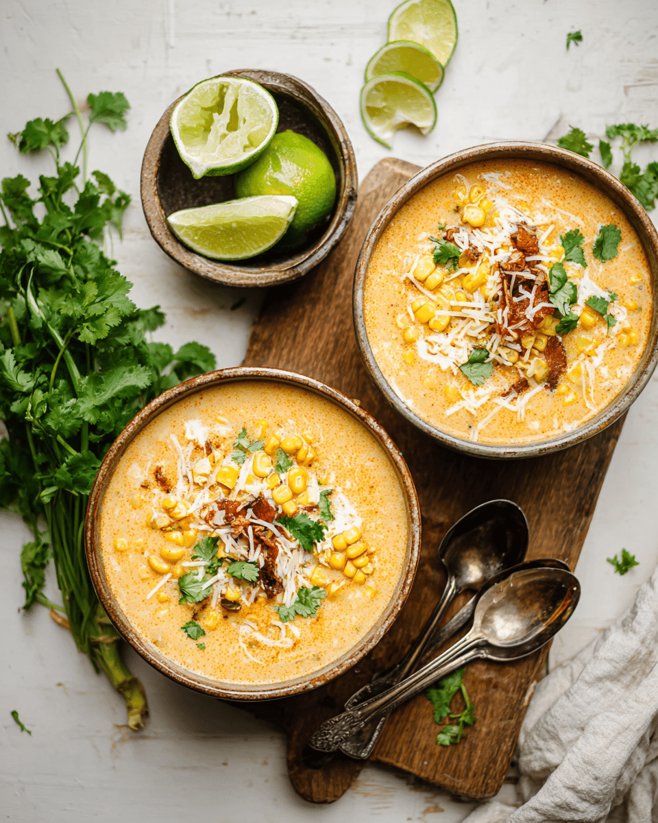 Slow Cooker Mexican Street Corn Soup