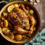 Creamy Lemon Herb Pot-Roasted Chicken